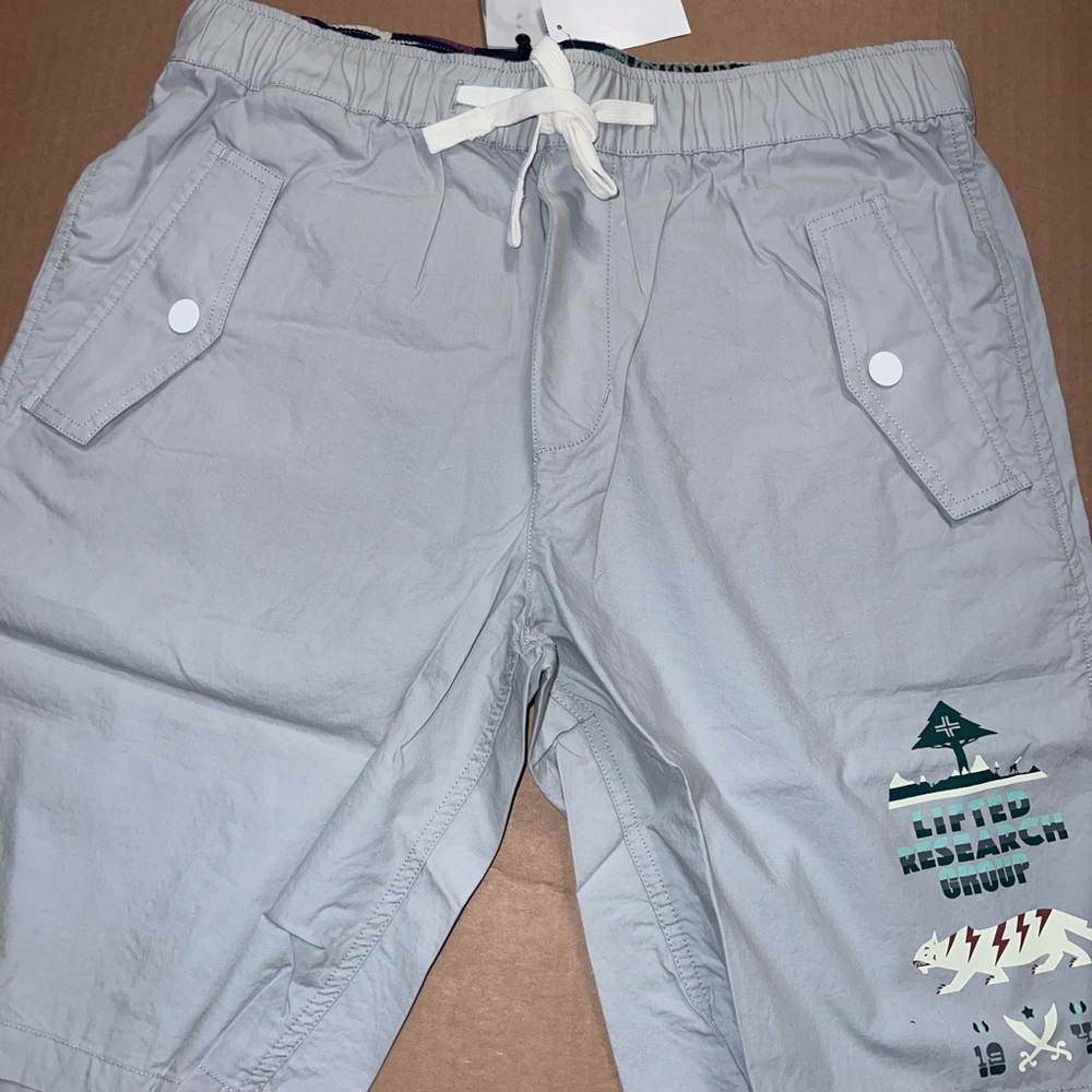 LRG Light Gray Cargo Shorts